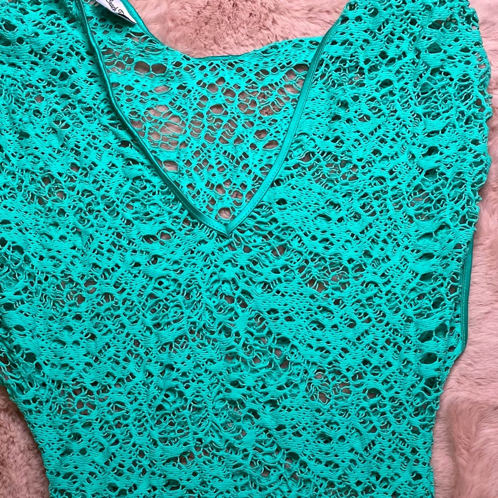 Beach Bunny Turquoise Dress Cover up